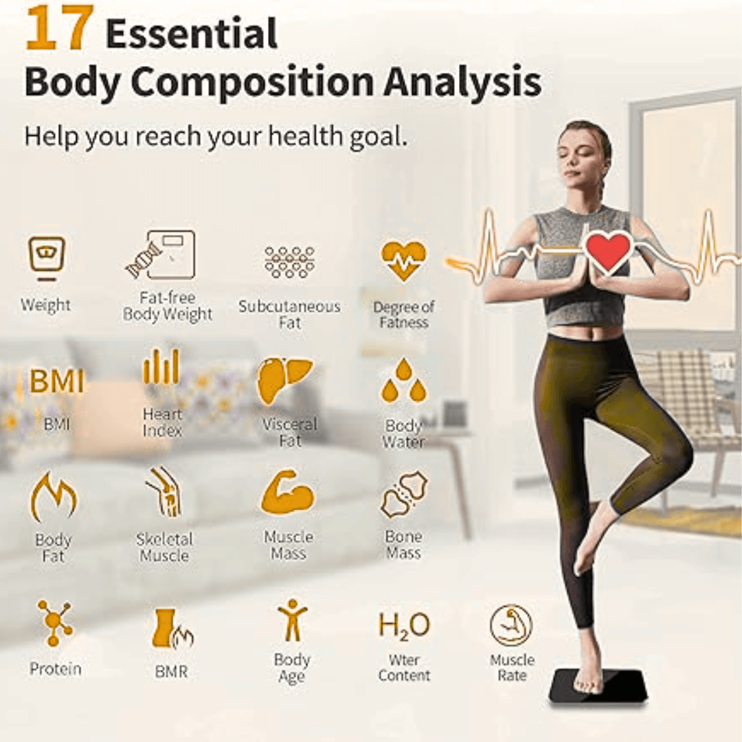 Smart Digital Weight Scale for BMI and Body Fat Analysis