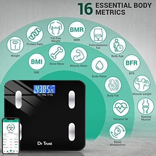 Smart Bluetooth Weight Scale in Pakistan – LED Display 180kg Capacity