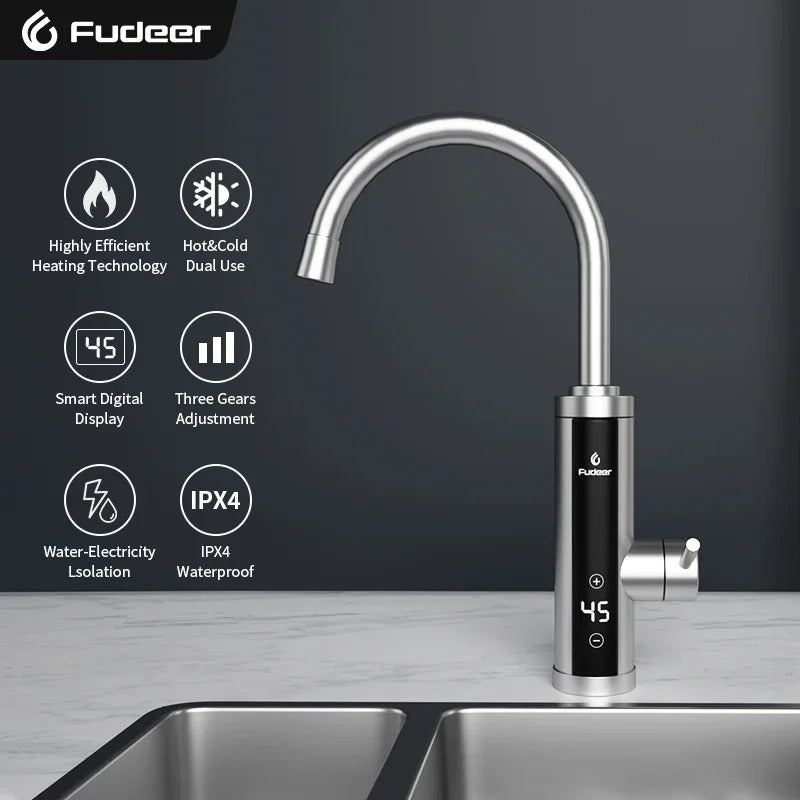 Instant Hot Water Tap with Temperature Control